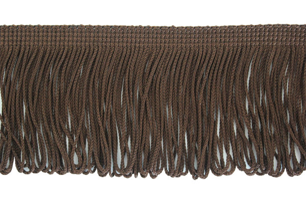 TS Fringes by the metre embellishments for truck curtains & drapes brown