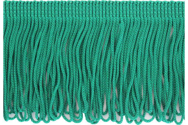 TS Fringes by the metre embellishments for truck curtains & drapes green