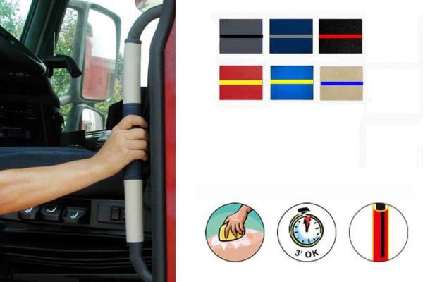 Geschikt voor Scania*: S/R4 (2016-...) Handgreepbekleding ClassicLine, kunstleer