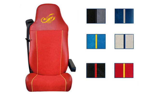 NEW QUALITY RED TAILORED SEAT COVERS FOR DAF CF LF XF105 XF 105 