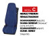 Truck-seat cover ClassicLine - Extreme - Mod.C - blue-blue - with Logo