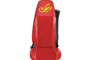 Truck-seat cover ClassicLine - Extreme - Mod.C - red-red - with Logo