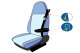 Lkw Sitzbezug ClassicLine - Extreme - Mod.C - hellblau-hellblau - mit Logo