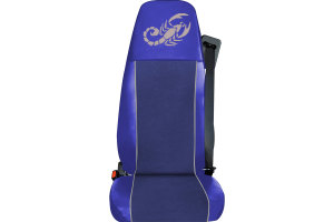 Truck-seat cover ClassicLine - Extreme - Mod.D - blue-blue - with Logo