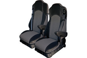 Truck-seat cover ClassicLine - Extreme - Mod.F - black-grey - without Logo