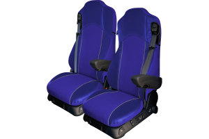 Truck-seat cover ClassicLine - Extreme - Mod.F - blue-blue - without Logo
