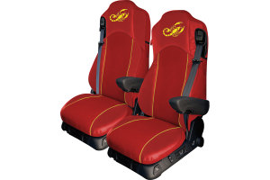 Truck-seat cover ClassicLine - Extreme - Mod.F - red-red - with Logo