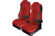 Truck seat cover ClassicLine - Extreme - Mod.G - red-red - without Logo
