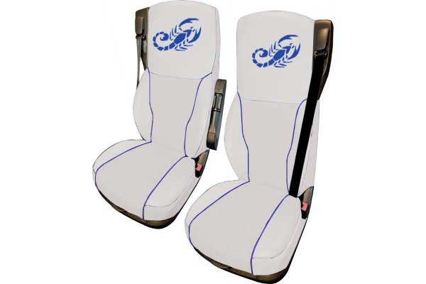 Truck seat cover ClassicLine - Extreme - Mod.H - beige-beige - with Logo