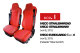 Truck seat cover ClassicLine - Extreme - Mod.I - red-red - with Logo