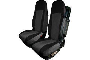 Truck seat cover ClassicLine - Extreme - Mod.L - black-grey - without Logo