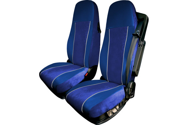 Truck seat cover ClassicLine - The Best - Mod.L - blue-blue - without Logo