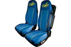 Lkw Sitzbezug ClassicLine - Extreme - Mod.L - hellblau-hellblau - mit Logo