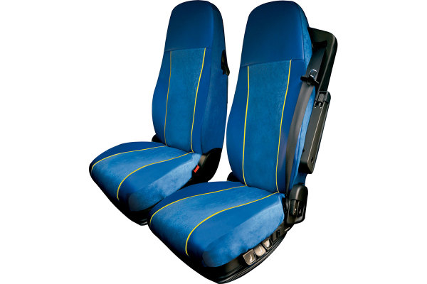 Truck seat cover ClassicLine - The Best - Mod.L - light blue-light blue - without Logo