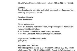 Great Lion Extreme Metal Polish, die extra starke Metallpolitur Felgen Tank Lkw 450 ml