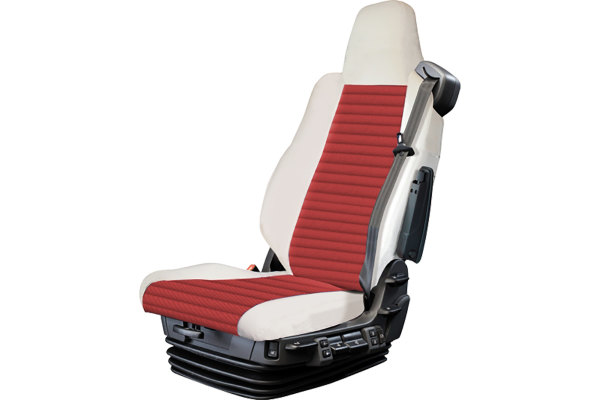 Truck seat cover ClassicLine - The Best - Mod.P - beige-red - without Logo