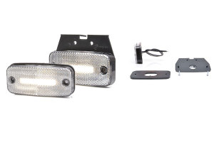LED Begrenzungsleuchte 12-24V wei&szlig; 1 LED Streifen