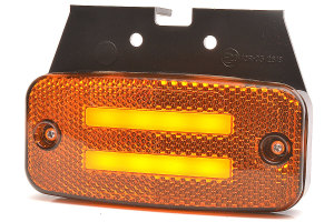 Indicatore luminoso laterale a LED 12-24V arancione 2 strisce LED