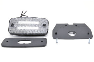 LED Begrenzungsleuchte 12-24V wei&szlig; 2 LED Streifen