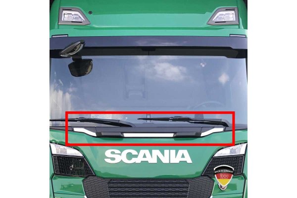 Lämplig för Scania*: R4, S (2016-...) Dekorativ list för vindrutan
