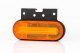 LED-sidomarkeringslampa 12-36V med reflektor och 0,5m kabel med fäste med QS075-kontakt orange