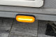 LED sidemarker light 12-36V with reflector and 0.5m cable without holder without connector orange