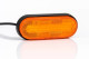 LED Seitenmarkierungsleuchte 12-36V mit Reflektor und 0,5m Kabel ohne Halterung mit QS150 Stecker orange