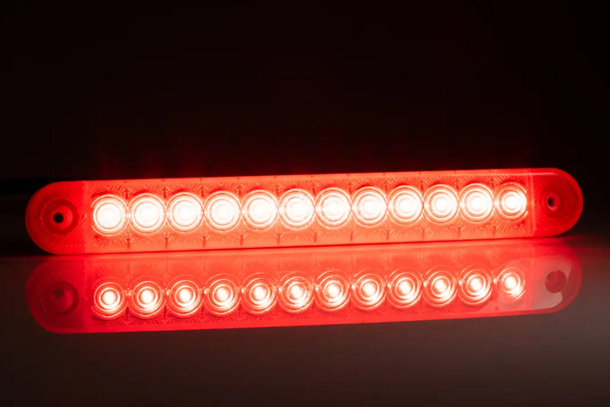 Led Begrenzungsleuchten 12v 2x LED Positionsleuchten Rot/weiß Für LKW, Bus – 12V/24V, Für Außenspiegel Umrissleuchte Led