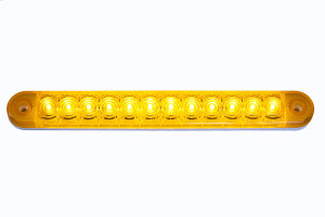 LED-sidomarkeringslampa 22,5 cm l&aring;ng orange