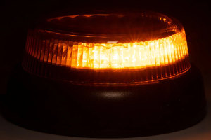 Amber enkel/dubbel knipperend LED waarschuwingslicht platte versie