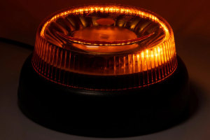 Amber enkel/dubbel knipperend LED waarschuwingslicht platte versie