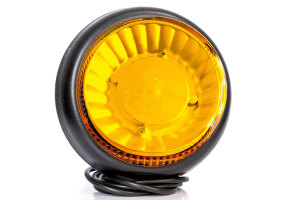 Gult LED-varselljus med enkel/dubbel blixt, platt version