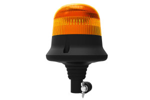 Yellow single Flash/ double Flash LED warning light high version  stationary version with a pipe-socket. single flash