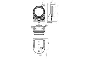 Feu de gabarit latéral à LED 12-30 V avec réflecteur (80mm)