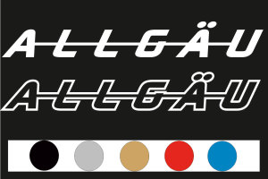 stickers decor Allgäu for Trucks - 480x65mm 