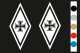 Lkw Aufkleber KARO - Eisernes Kreuz für Windabweiser Set