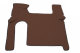 Adatto per MAN*: TGX (2007-2017) Linea Standard, set tappetino, leva del cambio, due cassetti - marrone, finta pelle