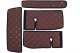 Adatto per MAN*: TGX (2007-2017) Standard Line, set tappetino, automatico, due cassetti - marrone, similpelle