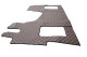 Suitable for Mercedes *: MP4 | MP5 (2011 -...) 2500 Standard Line, automatic, foot mat set, passenger seat air suspension - brown
