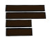 Fits Renault*: T-Serie (2013-...) StandardLine leatherette Entry handle trim(4pc) brown