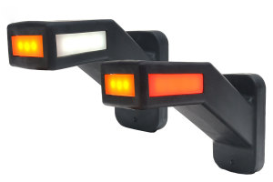 LED front and rear marker light with side marker light...