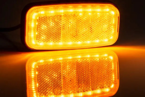 LED-sidomarkeringsljus 12-36V med reflektor