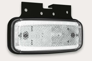 LED-k&ouml;rriktningsvisare 12-36V med reflektor med h&aring;llare utan stickpropp vit