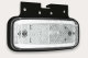 LED marker light12-36V with reflector with holder without connector white
