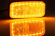 Luce di ingombro laterale a LED 12-36V con catarifrangente con staffa senza connettore arancione