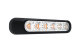 Amber LED knipperlicht, 6 programmas, heldere lens 12-24V