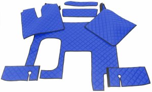 Passend für MAN*: TGX Euro5, Euro6 (2009-2017) HollandLine Komplettset blau Automatik zwei Schubladen, Kunstleder
