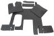 Geschikt voor MAN*: TGX Euro5, Euro6 (2009-2017) HollandLine compleet set zwarte automatische twee laden, kunstleer