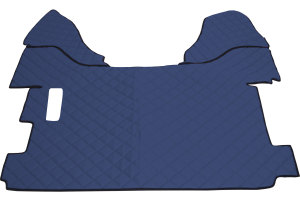 Adatto per DAF*: XF106 (2013-...) HollandLine, set di tappetini, leva del cambio - blu, finta pelle