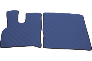 Adatto per DAF*: XF106 (2013-...) HollandLine, set di tappetini, leva del cambio - blu, finta pelle